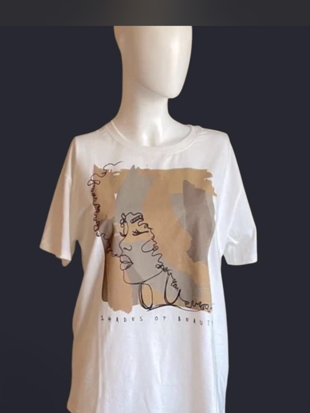 Modern Lux White Crewneck Tee with Subtle Logo